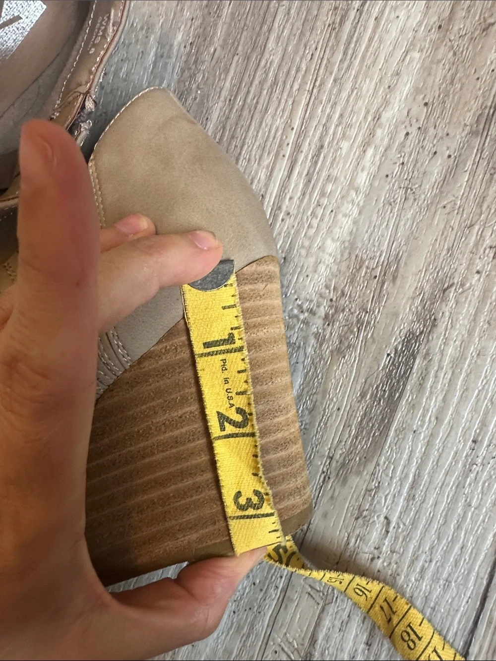 DV by Dolce Vita Taupe Tan Wedge  3.25” heel